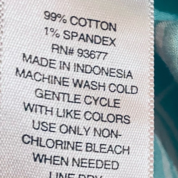 Women’s 0X Blouse ANA Button Down Short Sleeves Floral Crushed Texture Soft - Picture 11 of 11